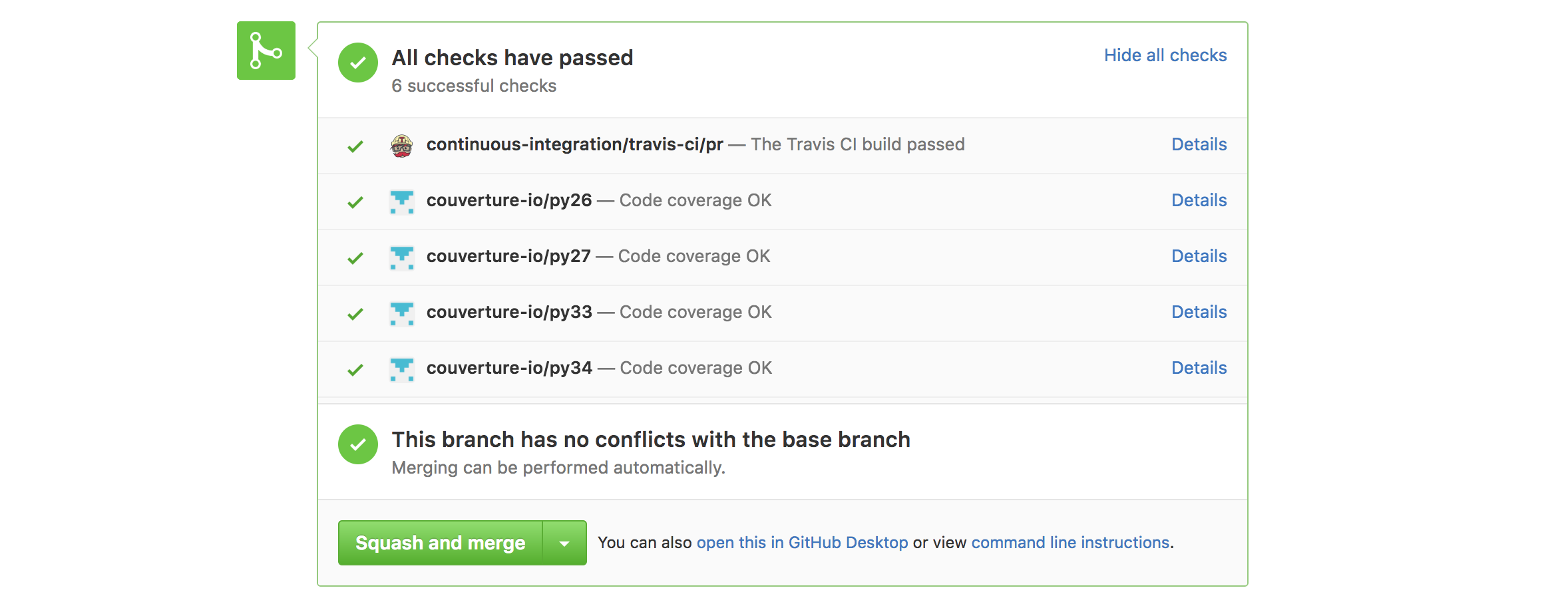 github commit status